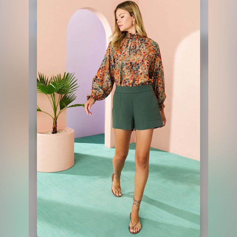 MARIE OLIVER  JUNE BLOUSE - SAGE REEF